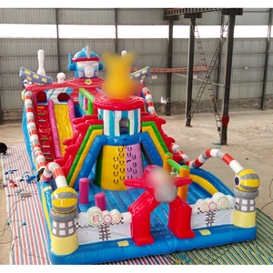 Château <span class=keywords><strong>gonflable</strong></span> avec toboggan Inflatables de parc de rebond intérieur sautant des videurs gonflables pour les enfants - Product Image 3