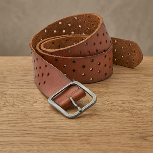 Ceintures pour hommes de haute qualité, en cuir de vachette écologique, imperméables, avec boucle carrée en acier, largeur 3,8 cm, solides, robustes, personnalisées - Product Image 1