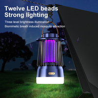 Lampe anti-moustiques Gecko, lampe LED de nuit, tueur d'insectes, lampe anti-moustiques électrique pour patio extérieur, 2000V, tueur électrique