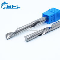 BFL solo flauta espiral poco 1 flauta de aluminio final de la máquina de fresado cnc fresadora cortador de punta plana