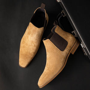 Botas de Tobillo Casuales de Invierno para Hombre, Diseño Elegante y Moderno, de Gamuza Marrón, Hechas a Medida con Alta Calidad - Product Image 5