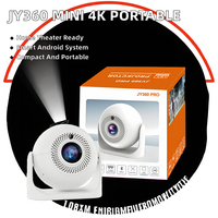 Mini Proyector LED Portátil JY360 4K HD con Autoenfoque, Android 13, WIFI, Cine Multimedia, Video Inalámbrico, Cine en Casa Inteligente LCD