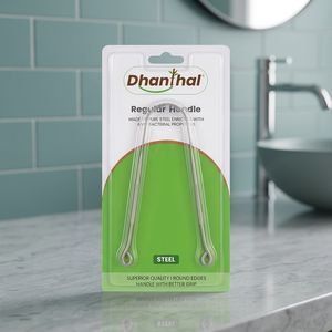 Dhanthal Grattoir à Langue en Acier Inoxydable à Manche Standard, Nettoyeur Métallique Réutilisable en Acier de Haute Qualité, Léger - Product Image 4