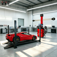 Alineador 3D Hongtech con Elevador de Cuatro Postes para Alineación de Ruedas, Aprobado por CE, Elevador de Coches de Cuatro Postes para Alineación de Ruedas, Elevador de 4 Postes en Venta