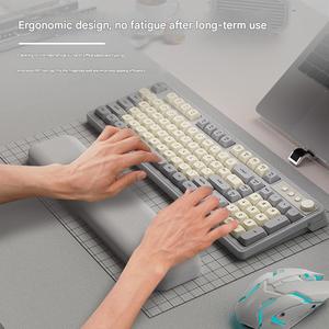Teclado de membrana silencioso G98 RGB Girls Wireless Office Computer Notebook Juego de teclado y <span class=keywords><strong>mouse</strong></span> de sensación mecánica - Product Image 4