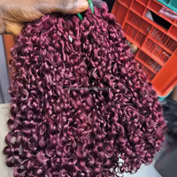 Vente en gros de boucles Pixie vierges, cheveux humains à Double dessin, paquets de cheveux péruviens avec Closure Grade 12A Pixie Curly Hair
