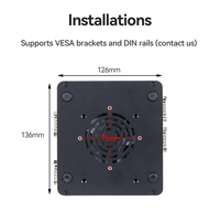 Komputer Industri XCY Fanless Mini PC J4125 J6412 N4000 DDR4 M.2 SSD RS232 RS485 2x LAN GPIO MPCIE 4G LTE 8x USB LVDS