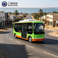 Bus Urbain Électrique à Faible Profondeur, Adapté à la Conduite en Classe B, 6m, 27 Passagers, 12-14 Sièges, Autonomie 350km, Batterie LFP