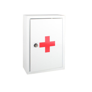 Excellent <span class=keywords><strong>niveau</strong></span> Top qualité bas prix hôpital acier verrouillable métal fixé sur le mur armoire à pharmacie boîte de premiers soins - Product Image 1