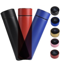Offre Spéciale 500ml Intelligent numérique LED affichage de la température bouteille d'eau tasse flacon thé infuseur isolé sous vide bouteille Thermos