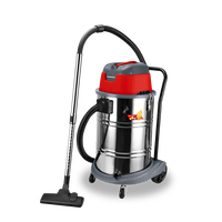 Aspirateur industriel à haute puissance et à grande capacité, 60L, 1800W, humide et sec, nettoyage polyvalent pour les sols et les surfaces