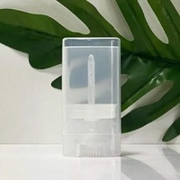 Flacon vide en plastique à mécanisme rotatif de 15ml, 20ml, 75ml, design tendance, pour stick de protection solaire, blush et déodorant, avec capuchon