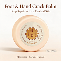 Baume anti-crevasses en gros pour les pieds et les mains à l'huile d'olive, au squalane et à la lanoline – Crème réparatrice anti-dessèchement pour talons et pieds gercés