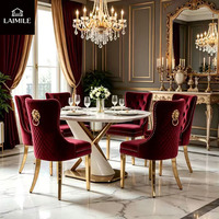 Chaise de salle à manger capitonnée en diamant avec pieds en métal doré et garniture cloutée, dossier haut, chaise d'appoint rembourrée pour la maison, la cuisine, le restaurant, les banquets