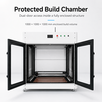 Nouvelle imprimante 3D FDM à grande plateforme, en alliage d'aluminium industriel, production automatique en série à haute vitesse, chambre fermée, sortie stable