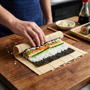 Esterilla de Bambú para Enrollar <span class=keywords><strong>Sushi</strong></span>, Certificada por FSC, FDA y LFGB, Herramienta Natural y Sostenible para Hacer <span class=keywords><strong>Sushi</strong></span>, Venta al Por Mayor - Product Image 5