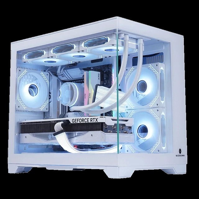 WJCOOLMAN Server Full-View Edition Computer Case with Fan Supports 360 Water Cooling for M-ATX Motherboard in Stock