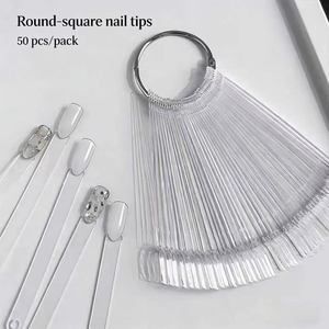 Présentoir à ongles carré, rond, en forme de cuillère, ovale, pour nuancier de couleurs, support d'affichage en fer noir, exclusivité magasin - Product Image 5