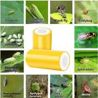 Hebang Garden Dubbelzijdige Gele Ecologische Plastic Vloeibare Smywormtape 1L Capaciteit 10cm X 2m voor Kas Anti-insecten Gebruik