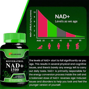Integratore Premium NAD+ 1500mg Resveratrolo a Forma di Orsetto per Salute Cerebrale, Vitalità e Supporto Cellulare, 2 Capsule al Giorno, OEM Privato - Product Image 4