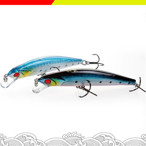 LUTAC minnow attira esche esche con esca con rivestimento Laser a fusione lunga 80mm 7g - Product Image 6