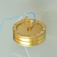 Cartouche à condensateur pour Microphone, grand diaphragme, couleur or, 34mm, plaques isolées, accessoires de Capsule