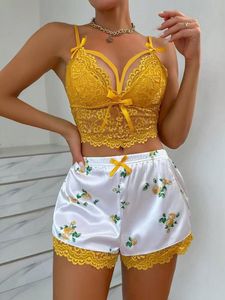 Set di Lingerie Sexy in <span class=keywords><strong>Pizzo</strong></span> <span class=keywords><strong>Nero</strong></span> e Raso per Donne, per la Notte di Nozze, <span class=keywords><strong>Pizzo</strong></span> Floreale, Raso Morbido, Regalo per l'Anniversario - Product Image 1