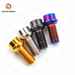 Titst 10.9 lớp gr.5 Titan bánh xe trung tâm bu lông m14x1.5x28-45mm Torx ổ cắm 60 độ nón ghế giả mạo Titan <span class=keywords><strong>Lug</strong></span> bu lông - Product Image 2