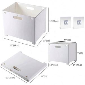 Produit à succès 2022, panier de rangement pour vêtements en PP de haute qualité, assemblable - Product Image 2