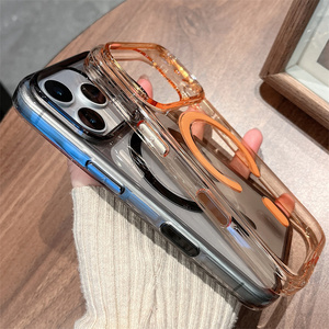 เคสโทรศัพท์ใสกันกระแทก ไม่เหลือง  แบบแม่เหล็กอัจฉริยะ สำหรับ iPhone 14 15 16 17 Pro <span class=keywords><strong>Max</strong></span>  วัสดุโพลีคาร์บอเนต - Product Image 5