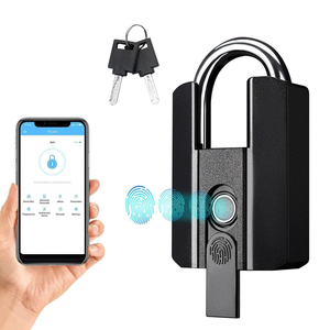 IP67 TTLock Aplicación Bluetooth Candado inteligente Cerradura de huella dactilar Mini bolsa sin llave con cerradura de puerta electrónica Aleax Google Home - Product Image 1