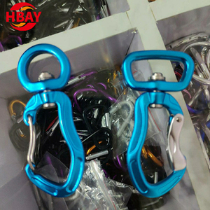4Kn Nhôm Xoay Khóa Carabiner móc Pet Dog leo dây xích với an toàn tập tin đính kèm - Product Image 6