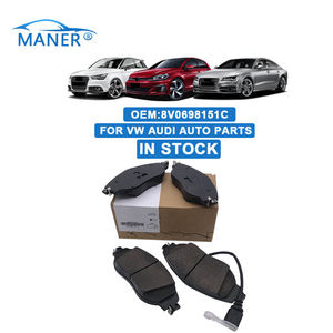 ชุดผ้าเบรกหน้า MANER 3C0698151G 8v0698151c สำหรับระบบเบรกอัตโนมัติ สำหรับรถยนต์ Audi vw Seat - Product Image 1