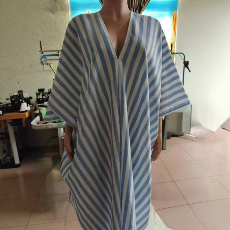 Blue and white strips