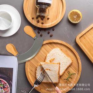 Ensemble de couteaux à pain en bambou avec manche en bois pour la découpe de gâteaux et l'utilisation en charcuterie - Product Image 2