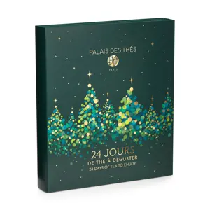 <span class=keywords><strong>Calendrier</strong></span> de l'Avent personnalisé de 24 jours pour le thé haut de gamme portable imperméable à l'eau gaufré mat laminé fabriqué en matériaux recyclés pour Noël - Product Image 3