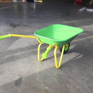 Mini carretilla de jardín de 9 litros para niños 3 + <span class=keywords><strong>s</strong></span>ólido 4,00-8 rueda de acero y bandeja de Metal de plástico carretilla de juguete - Product Image 5