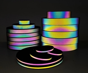 Vinilo Termotransferible Reflectante Adhesivo Arcoíris Elástico de Alta Visibilidad en Oferta, Película Reflectante Iridiscente para Prendas - Product Image 4