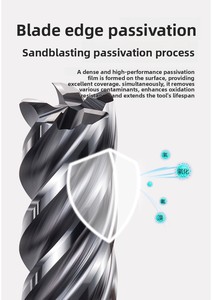 HRC65 SUS-4F Tungsten Carbide ALTin Coated Flat End Milling Cutter with 10mm <strong>Cutting</strong> Edge <strong>CNC</strong> Center - Product Image 6