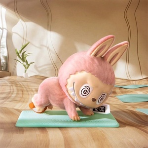 Original Labubu les monstres Labubu série de Yoga paresseux figurine aveugle boîte violette poupée Anime Figurine modèle jouets <span class=keywords><strong>cadeau</strong></span> - Product Image 4