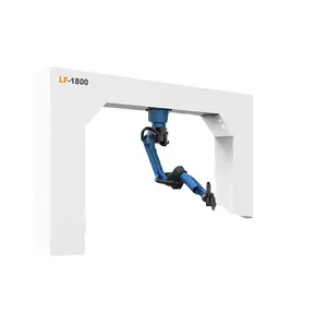 6 axes Fanuc système de contrôle 3D Robot Bras Fiber Laser Machine De Découpe LF1800