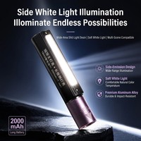Lampe torche UV de poche OEM 365nm pour test de pierres précieuses, portable, rechargeable, multifonctionnelle, avec clip et lampe COB latérale