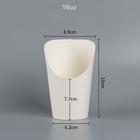 Gobelet en papier à mur unique jetable personnalisable pour frites oeuf gaufre alimentaire gobelet personnalisé