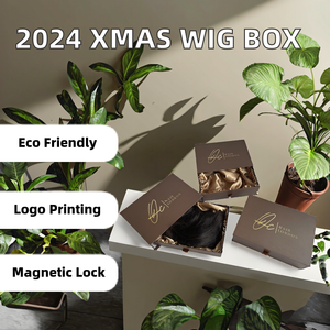 Caja de Cartón para Pelucas con Diseño Personalizado Exclusivo de Navidad 2024, Recubrimiento UV, Cierre Magnético, Reciclable, Novedades - Product Image 2