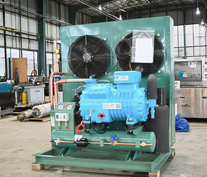 Piezas de intercambio de calor de refrigeración de 12HP Condensadores de aire Enfriador Cámara fría Almacenamiento de cadena fría Tipo Bitzer Unidad de condensación - Product Image 4