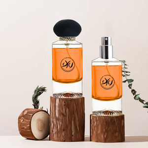 50ml Matt <span class=keywords><strong>Black</strong></span> Matt White Beige Elegante Mujeres Hombres Botella de <span class=keywords><strong>perfume</strong></span> de vidrio vacía con logotipo y caja - Product Image 1