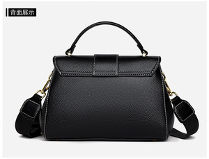 Nouveau Sac à Bandoulière en Cuir Véritable pour Femme, Haute Qualité, avec Boucle, Forme Rabattable, Motif Pierre Tendance - Product Image 5