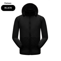 Veste de pluie imperméable à revêtement ultra-léger Veste en peau anti-UV pour unisexe coupe-vent respirant résistant à l'eau pour la course à pied