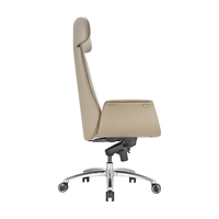 Chaises de bureau ergonomiques de luxe personnalisées, traditionnelles, pour cadres, avec dossier haut, réglables en hauteur, en cuir PU