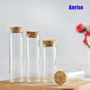 30 Tubes en verre en gros avec <span class=keywords><strong>bouchon</strong></span> droit plat bouche Rose sous-embouteillage <span class=keywords><strong>Tube</strong></span> à essai en verre avec bouteille d'emballage en liège - Product Image 4